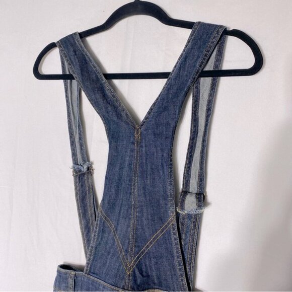 Vintage Y2K UB Jeans Dark Wash Denim Jean Mini Skirt Overalls XS - Picture 10 of 14